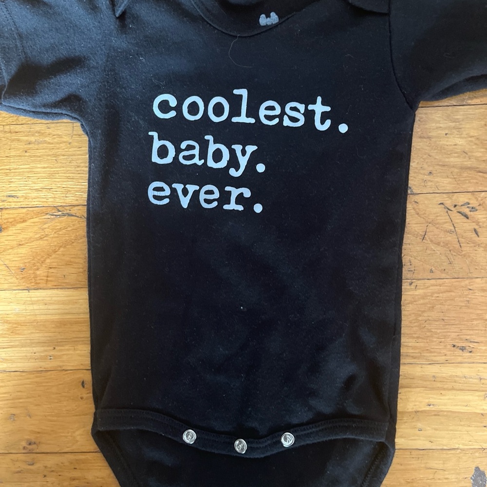 Black Baby onesie Bodysuit - Coolest Baby Ever